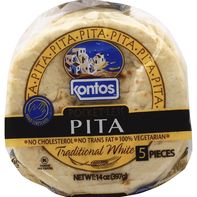 Kontos Pita, Pocket-Less, Traditional White️  DestGlow
