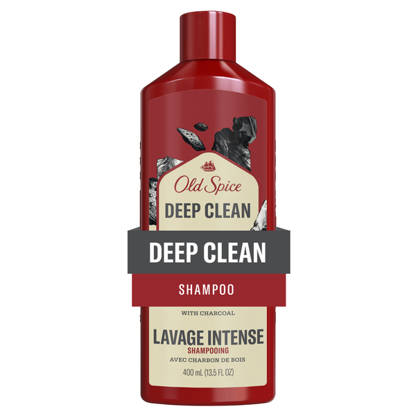 Old Spice Deep Clean Shampoo for Men with Charcoal, Fresh and Clean Scent  DestGlow