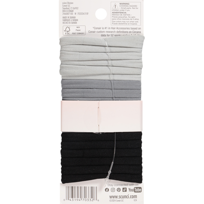 scünci No Damage Seamless Ponytailers
