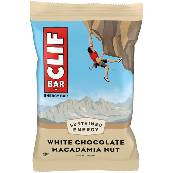 CLIF BAR White Chocolate Macadamia Nut Flavor Energy Bar, Plant Based Protein Bars  DestGlow