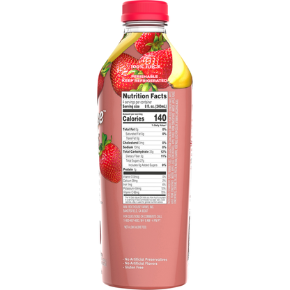 Bolthouse Farms Strawberry Banana 100% Fruit Juice Smoothie