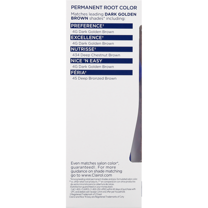 Clairol Permanent Creme, Dark Golden Brown 4G
