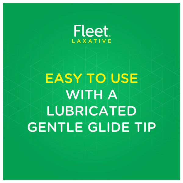 Fleet Laxative Saline Enema with Gentle Glide Tip