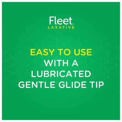 Fleet Laxative Saline Enema with Gentle Glide Tip