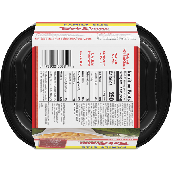 Bob Evans Farms Macaroni &amp; Cheese, Family Size  DestGlow
