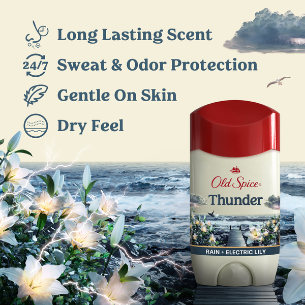 Old Spice Antiperspirant Deodorant for Men in Thunder Scent  DestGlow