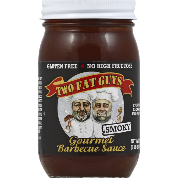 Two Fat Guys Barbecue Sauce, Gourmet, Smoky  DestGlow