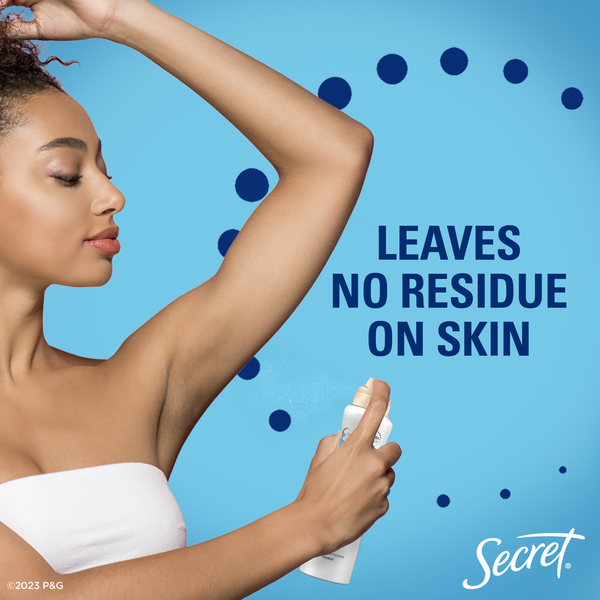 Secret Dry Spray Antiperspirant and Deodorant for Women, Powder Fresh  DestGlow