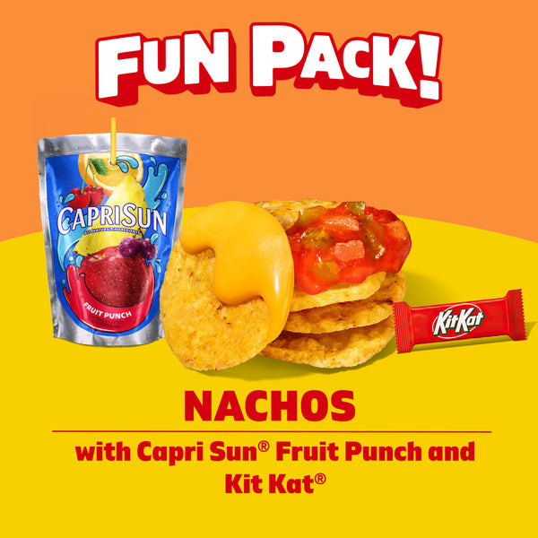 Lunchables Nachos Cheese Dip &amp; Salsa Kids Lunch Snack Meal Kit with Capri Sun &amp; Kit Kat
