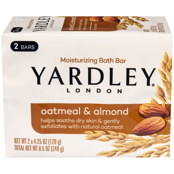Yardley London Oatmeal &amp; Almond Moisturizing Bath Bar  DestGlow