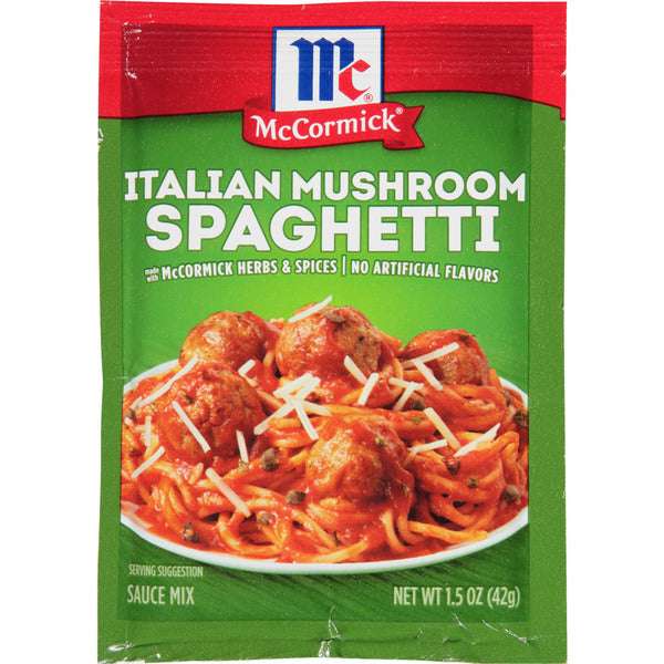 McCormick Italian Mushroom Spaghetti Sauce Seasoning Mix  DestGlow