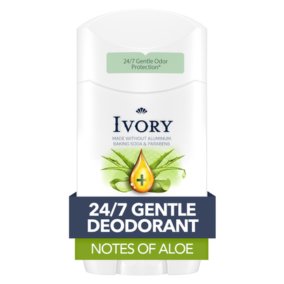 Ivory Gentle Deodorant, Hint of Aloe