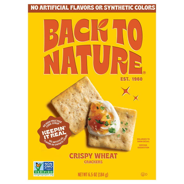 Back to Nature Crispy Wheat Crackers  DestGlow