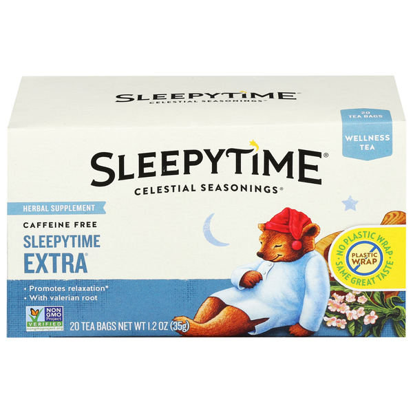 Celestial Seasonings Wellness Tea, Caffeine Free, Tea Bags  DestGlow