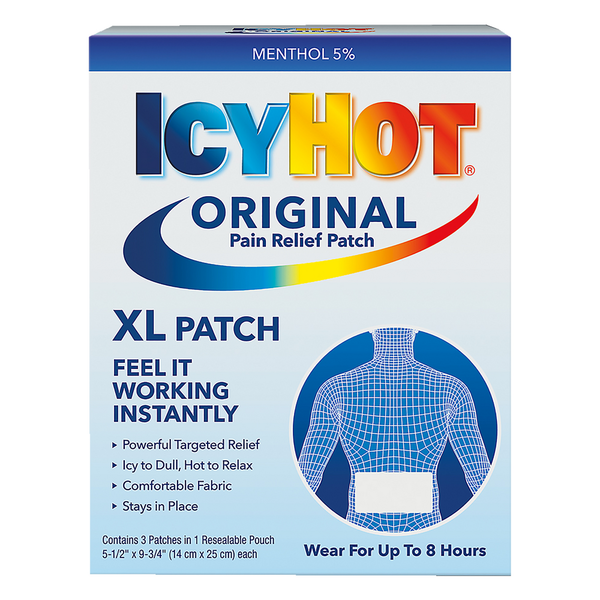 Icy Hot Pain Relief Patch, XL  DestGlow