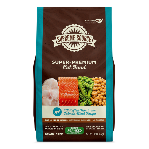 Supreme Source Grain Free Whitefish Meal and Salmon Meal Recipe Cat Food  DestGlow