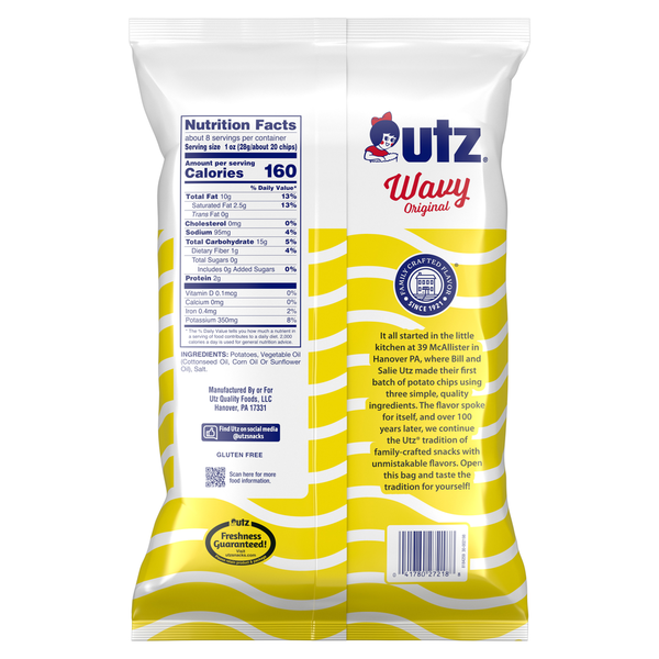 Utz Wavy Original Potato Chips  DestGlow