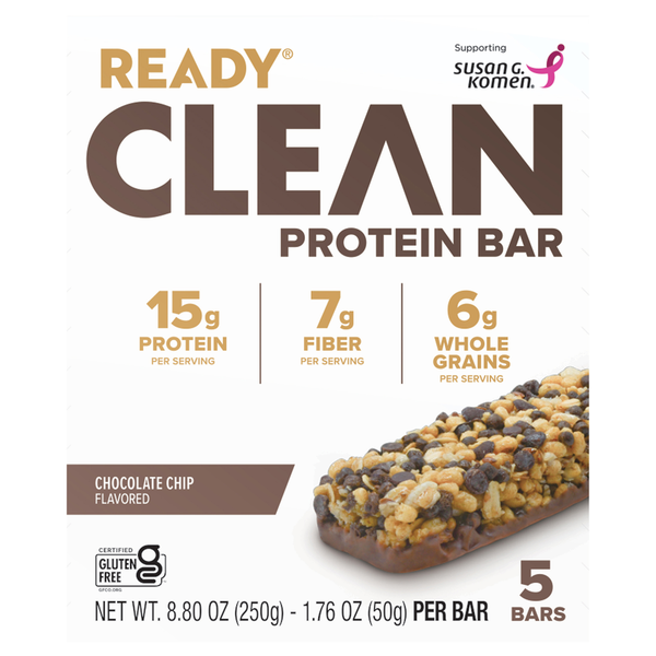 Ready Clean Chocolate Chip Flavored Protein Bar  DestGlow