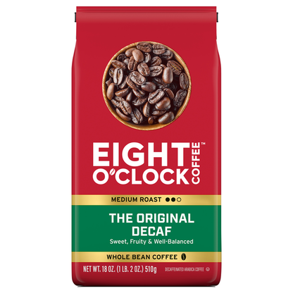 Eight O’Clock Whole Bean Medium Roast The Original Decaf Coffee