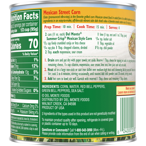 Del Monte Summer Crisp, Mexican Style  DestGlow