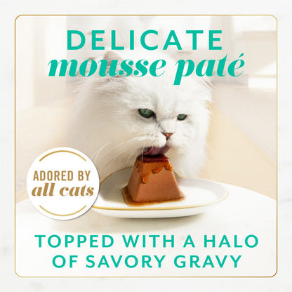 Fancy Feast Gems Pate Cat Food Mousse With Tuna and a Halo of Savory Gravy Cat Food