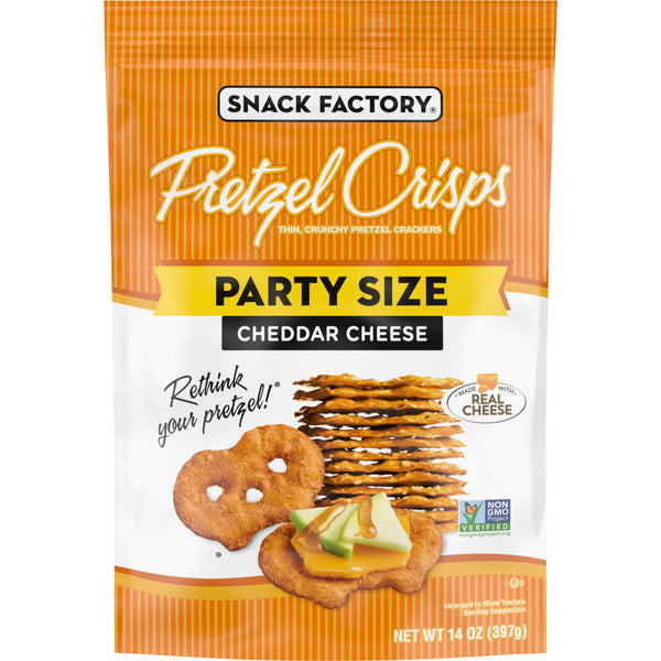 Snack Factory  Cheddar Cheese Pretzel Crisps  DestGlow