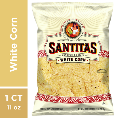 SANTITAS Tortilla Chips White Corn 11 Oz