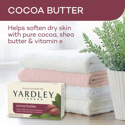 Yardley London Cocoa Butter Moisturizing Bath Bar