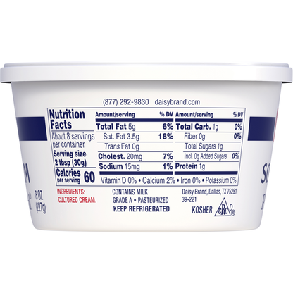Daisy Sour Cream, Pure &amp; Natural