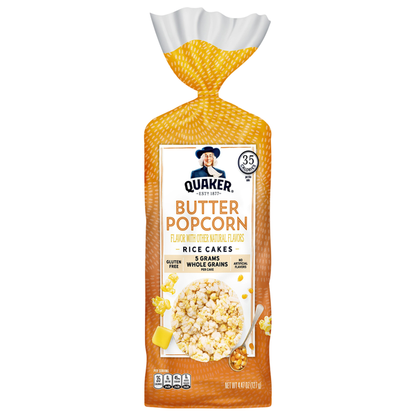 Quaker Butter Popcorn Rice Cakes  DestGlow
