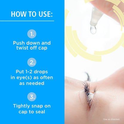 Rohto Dual Light Relief Lubricant Eye Drops - 0.6 fl oz