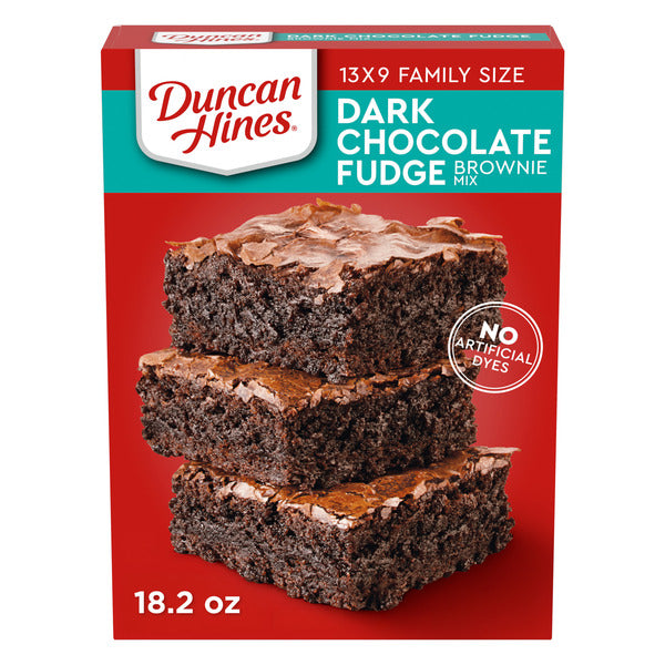 Duncan Hines Family Size Dark Chocolate Fudge Brownie Mix  DestGlow