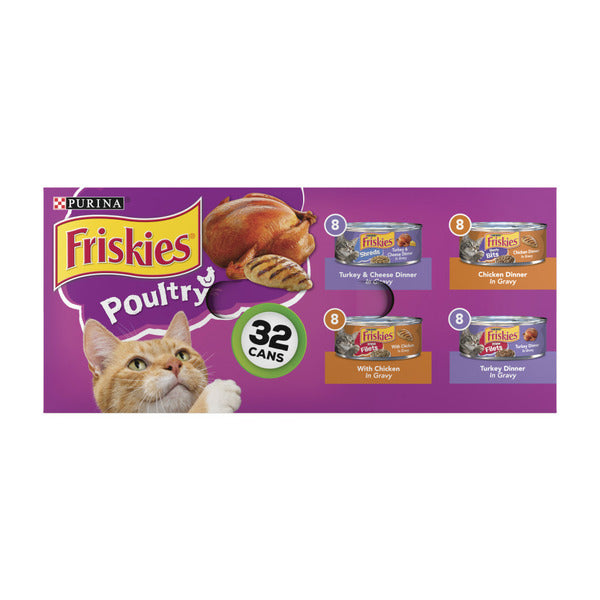 Purina Friskies Gravy Wet Cat Food , Poultry Shreds, Meaty Bits &amp; Prime Filets  DestGlow