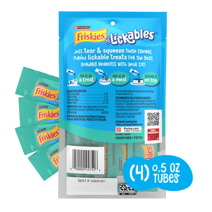 Purina Friskies Purina Friskies lil’ Lickables With Ocean Whitefish Lickable Cat Treats  DestGlow