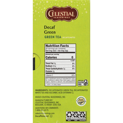 Celestial Seasonings Decaf Green Tea with White Tea