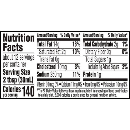 Hidden Valley Organic Ranch Condiment and Dressing