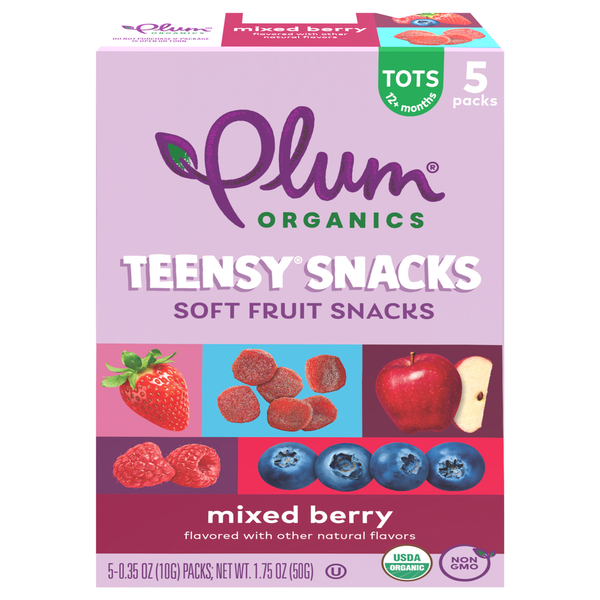 Plum Organics® Teensy Snacks® Berry Tots Snacks  DestGlow
