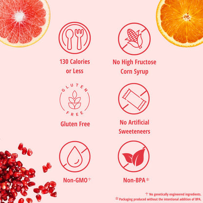 Del Monte Fruit Refreshers Grapefruit &amp; Oranges in Pomegranate Flavored Fruit Water Plastic Fruit Cup Snacks