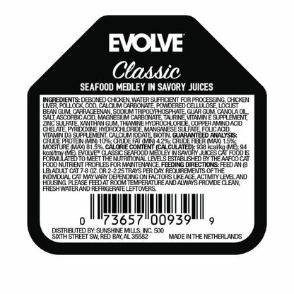 EVOLVE Classic Crafted Meals Seafood Medley, Wet Cat Food
