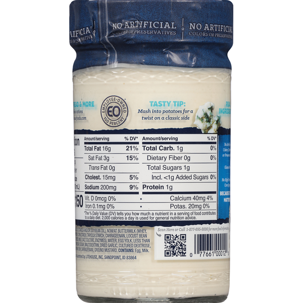 Litehouse Dressing &amp; Dip, Original Blue Cheese  DestGlow