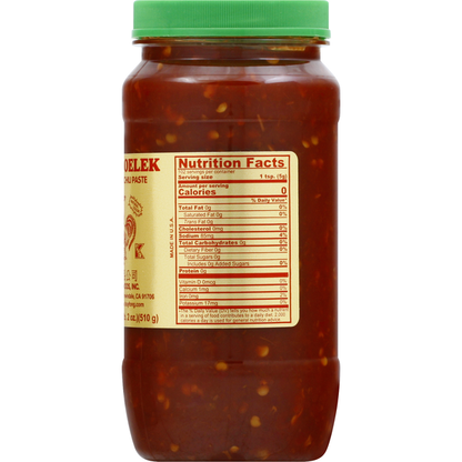 Huy Fong Foods Chili Paste, Fresh, Ground, Sambal Oelek