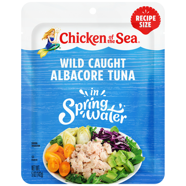 Chicken of the Sea Wild Caught Albacore Tuna in Spring Water Packet  DestGlow