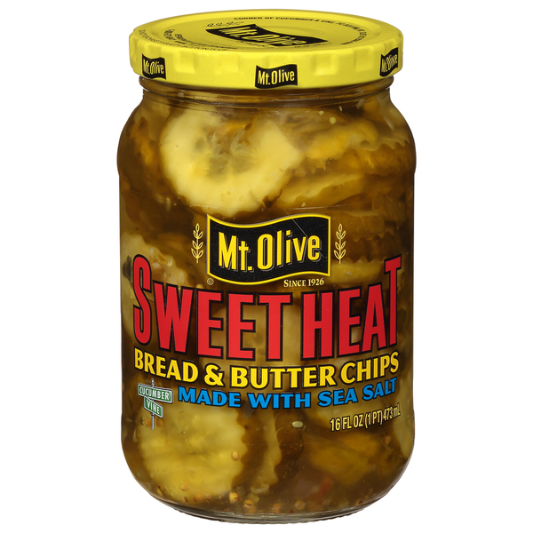 Mt. Olive Sweet Heat Bread &amp; Butter Pickle Chips  DestGlow