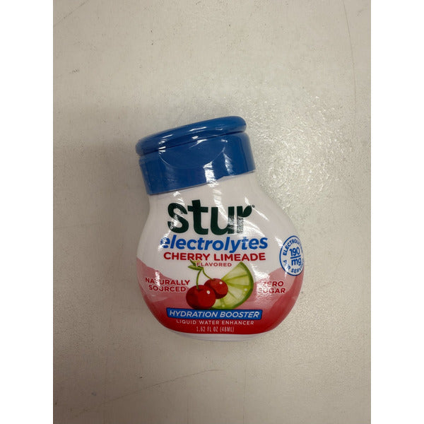 Stur Zero Sugar Electrolytes Cherry Limeade Flavored Liquid Water Enhancer  DestGlow