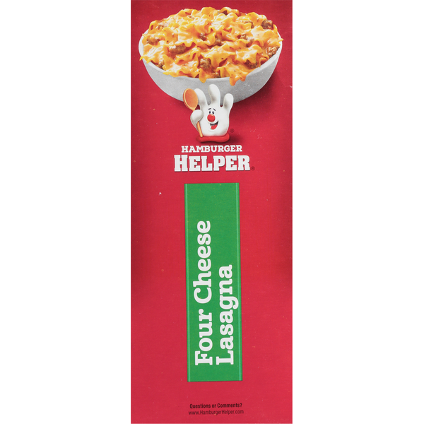 Hamburger Helper Four Cheese Lasagna, Robust Tomato &amp; Herb Flavor, Value Size