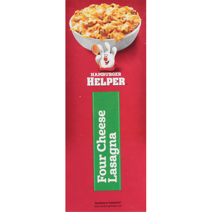 Hamburger Helper Four Cheese Lasagna, Robust Tomato &amp; Herb Flavor, Value Size