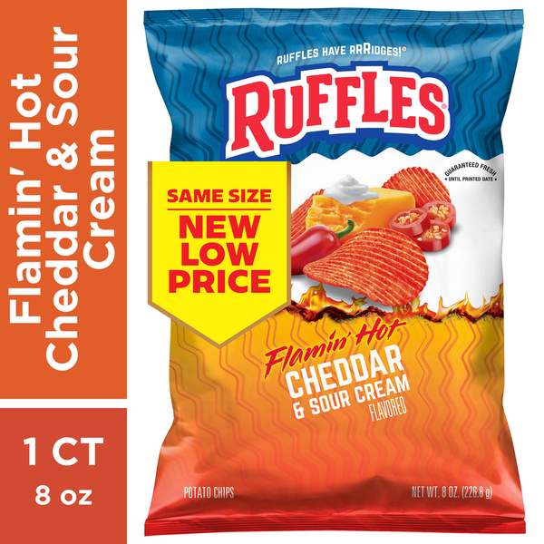 Ruffles Potato Chips Flamin&