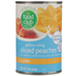 Food Club Yellow Cling Sliced Peaches In A Blend Of Peach & Pear 100% Juice From Concentrate  DestGlow