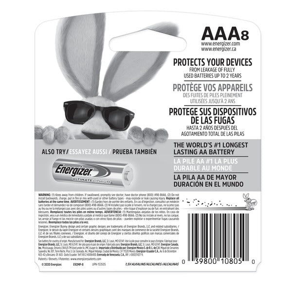Energizer AAA Batteries, Triple A Alkaline Batteries
