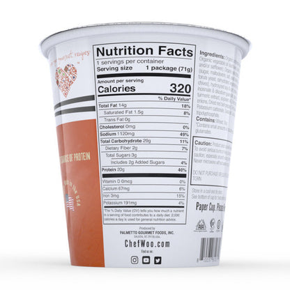 Chef Woo  Roasted Chicken Ramen Cup Noodles, 20g Protein